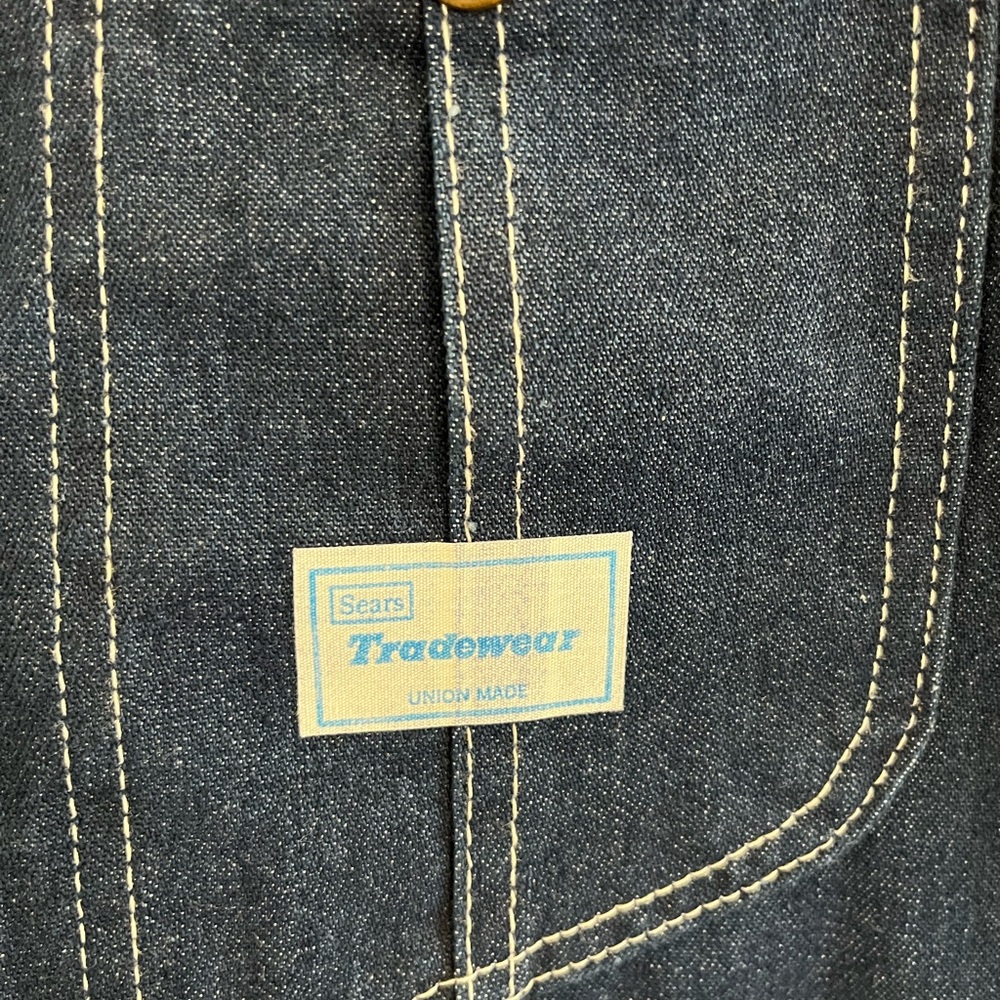 Vintage Sears Union Made Tradewear Overalls Made in USA Sz 36x30 NWOT - Picture 3 of 7